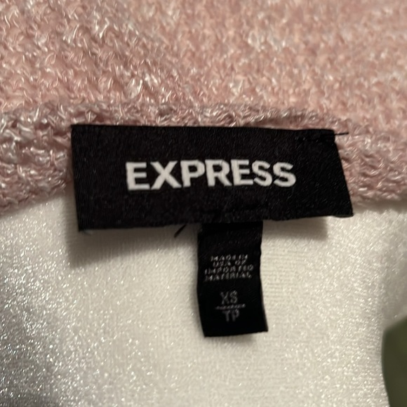 Pink Cable-Knit Crossover Sweater - Picture 3 of 3